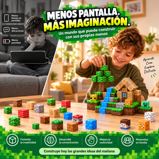 Cubos Magnéticos — 100 Piezas