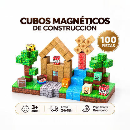 Cubos Magnéticos — 100 Piezas